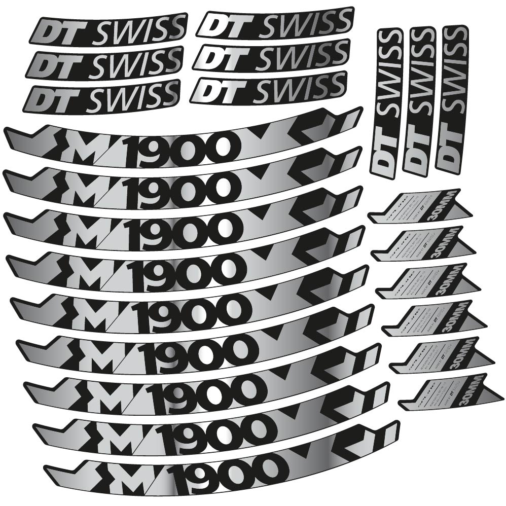 Stickers DT Swiss M1900 compatibles Autocollants roues VTT 29"