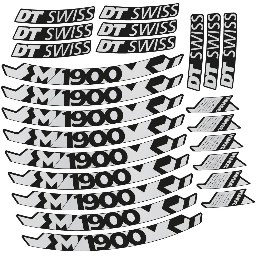 Stickers DT Swiss M1900 compatibles Autocollants roues VTT 29"