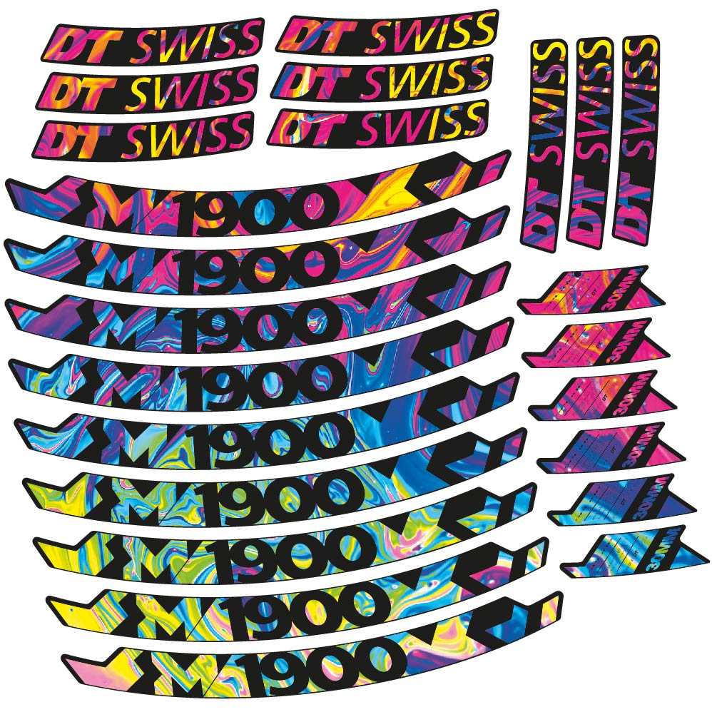Stickers DT Swiss M1900 compatibles Autocollants roues VTT 29"