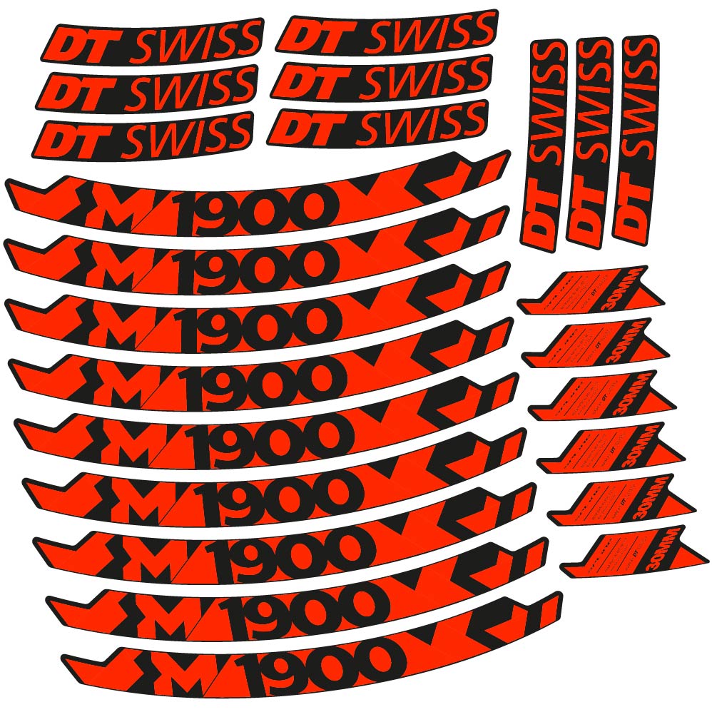 Stickers DT Swiss M1900 compatibles Autocollants roues VTT 29"