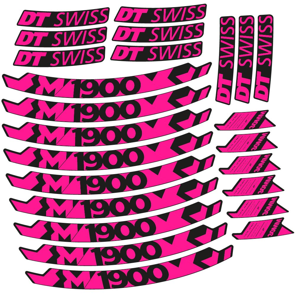 Stickers DT Swiss M1900 compatibles Autocollants roues VTT 29"