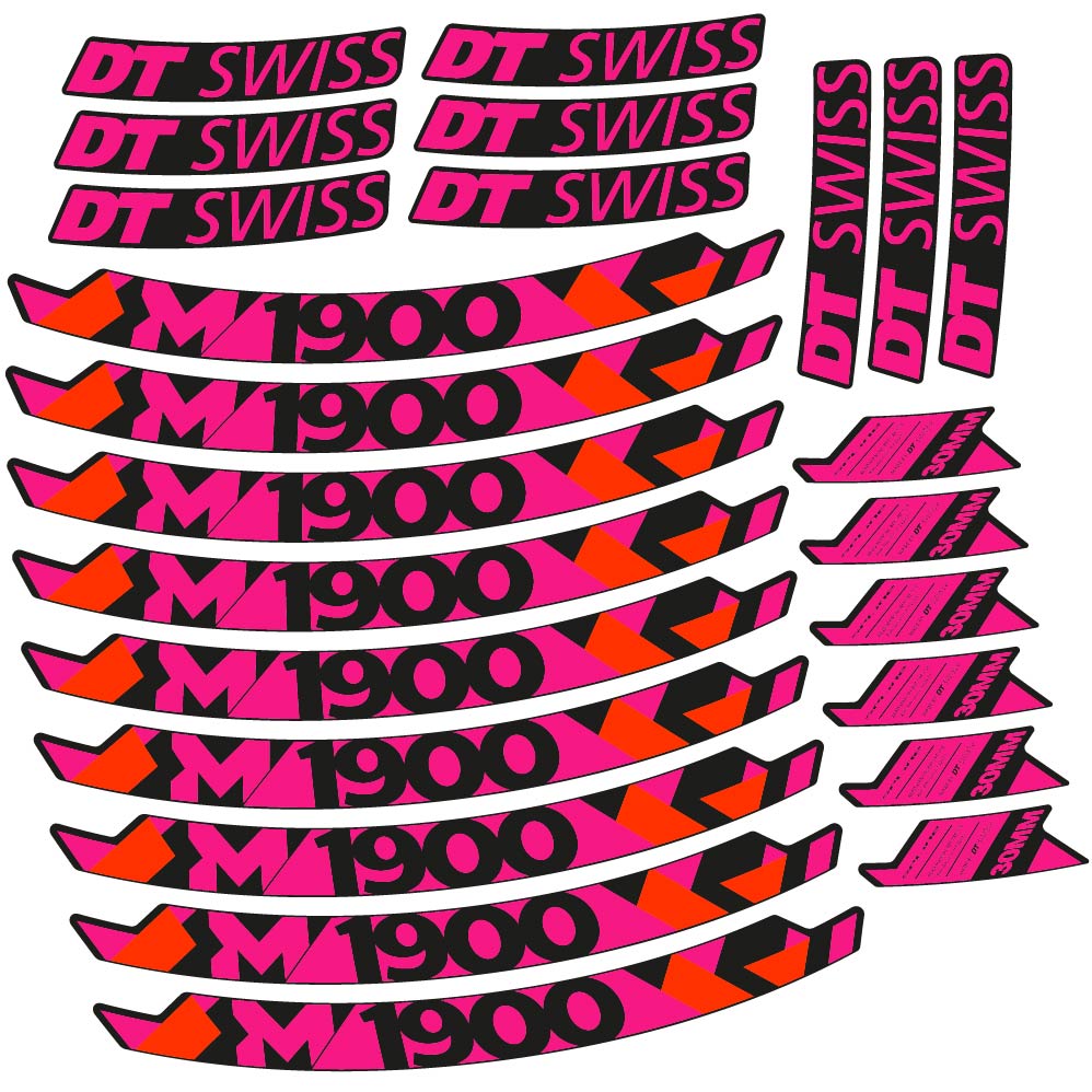 Stickers DT Swiss M1900 compatibles Autocollants roues VTT 29"