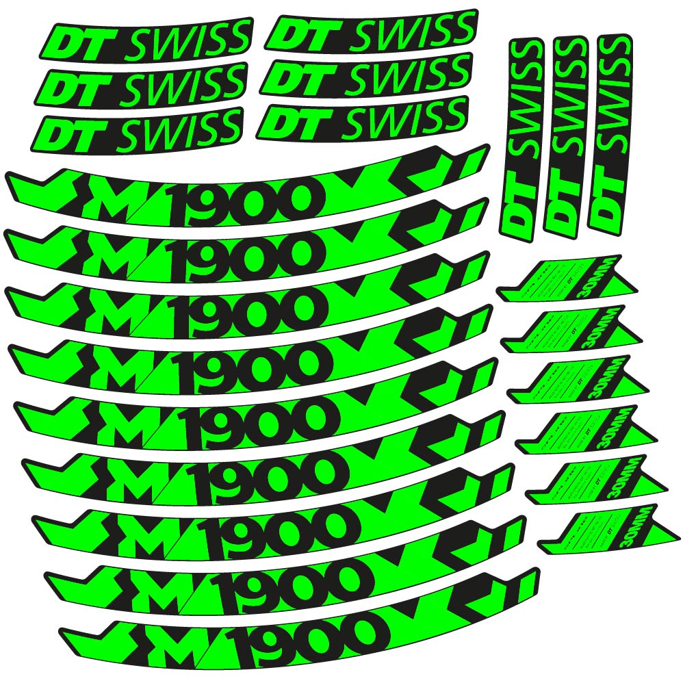 Stickers DT Swiss M1900 compatibles Autocollants roues VTT 29"