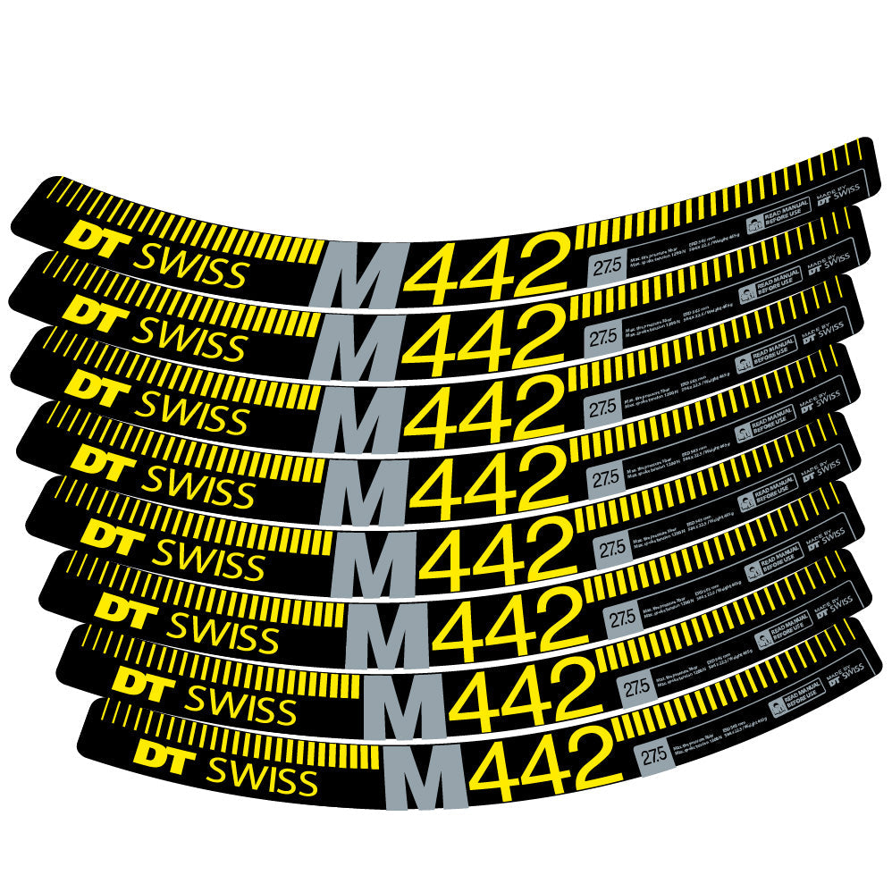 Stickers DT Swiss M442 compatibles Autocollants roues VTT 29"