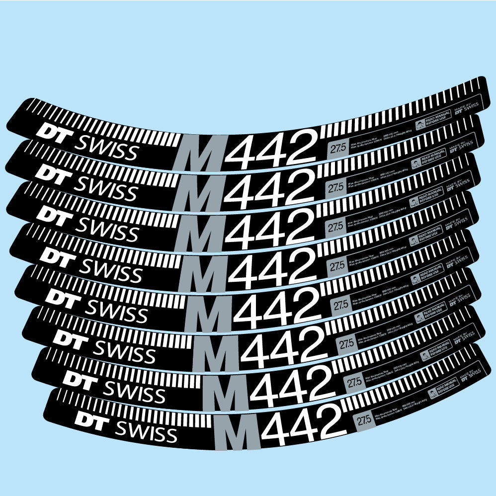 Stickers DT Swiss M442 compatibles Autocollants roues VTT 29"