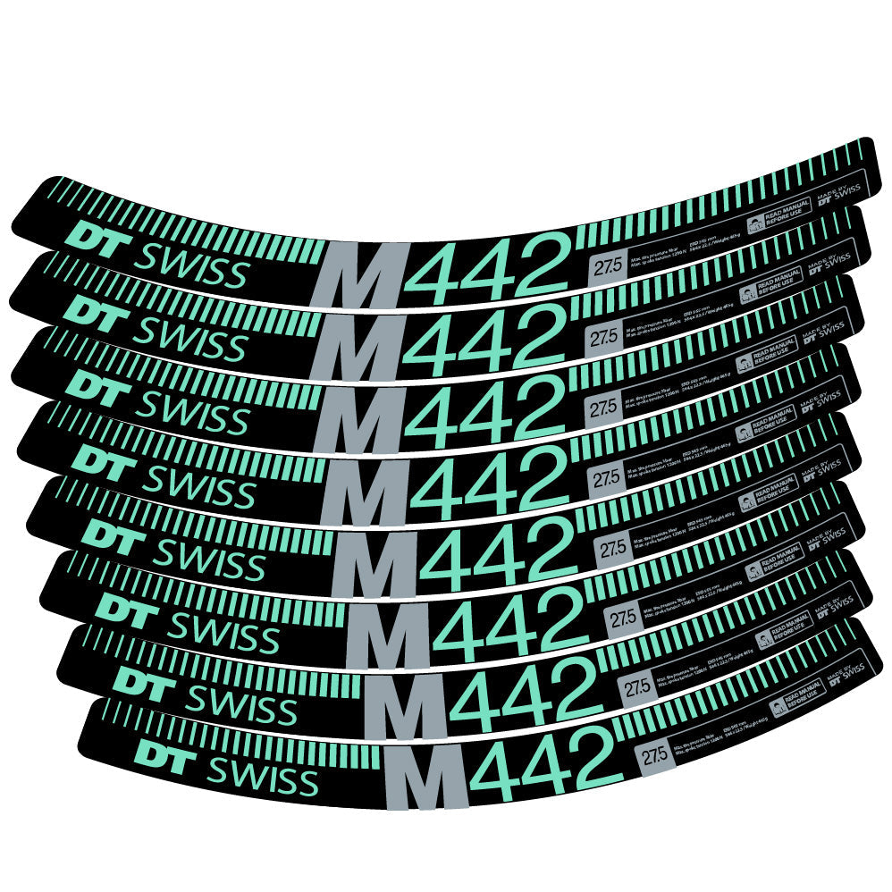 Stickers DT Swiss M442 compatibles Autocollants roues VTT 29"