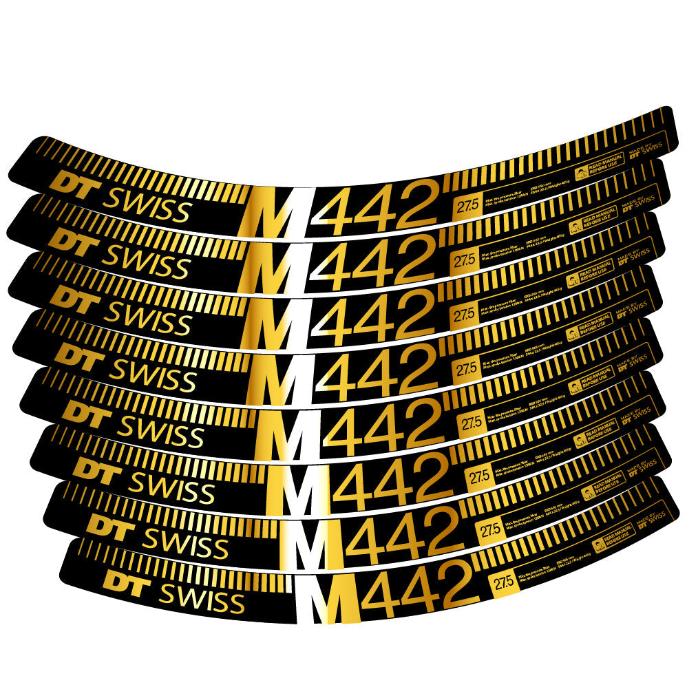 Stickers DT Swiss M442 compatibles Autocollants roues VTT 29"