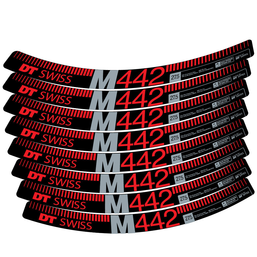 Stickers DT Swiss M442 compatibles Autocollants roues VTT 29"
