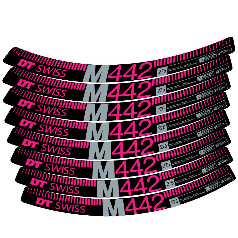 Stickers DT Swiss M442 compatibles Autocollants roues VTT 29"