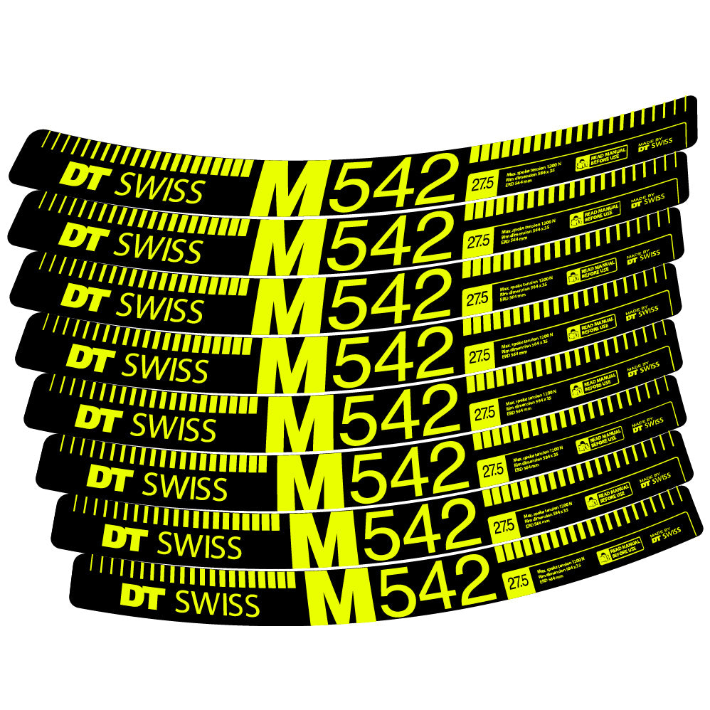 Stickers DT Swiss M542 compatibles Autocollants roues VTT 29"