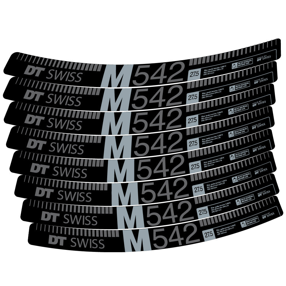 Stickers DT Swiss M542 compatibles Autocollants roues VTT 29"