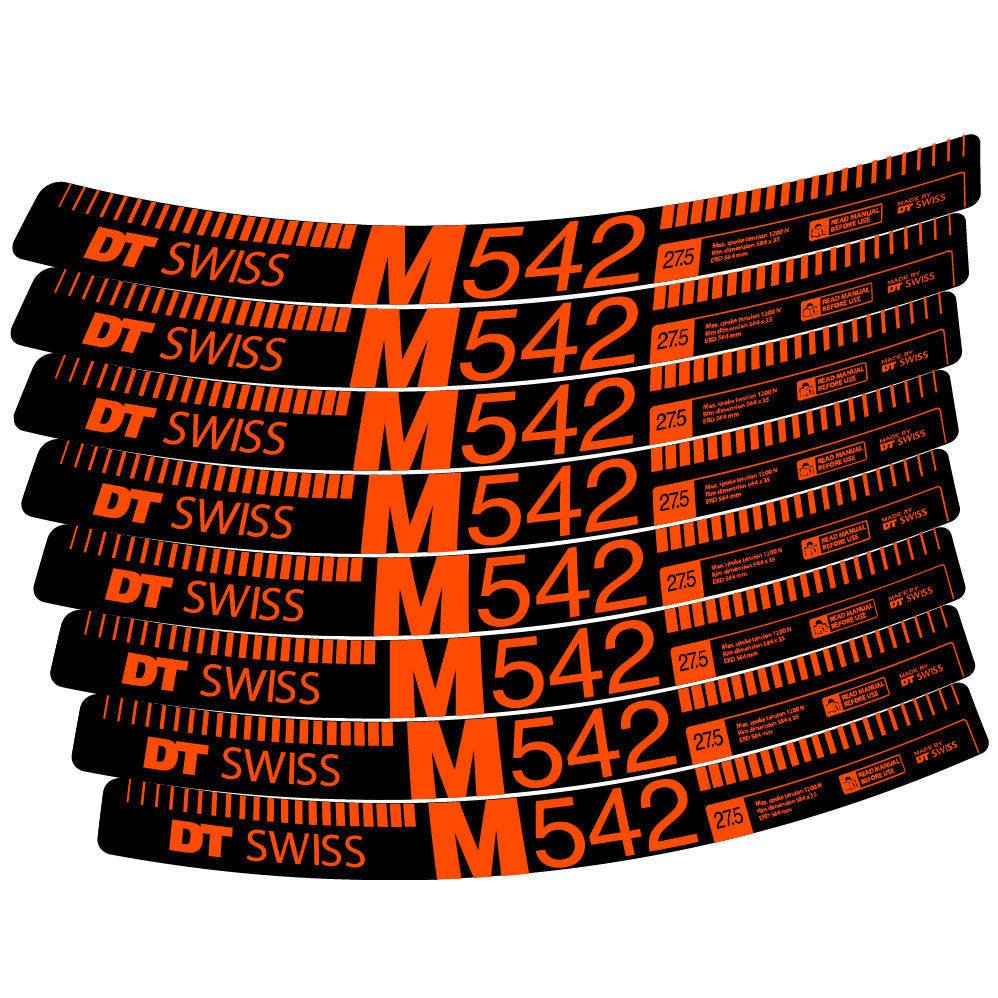 Stickers DT Swiss M542 compatibles Autocollants roues VTT 29"