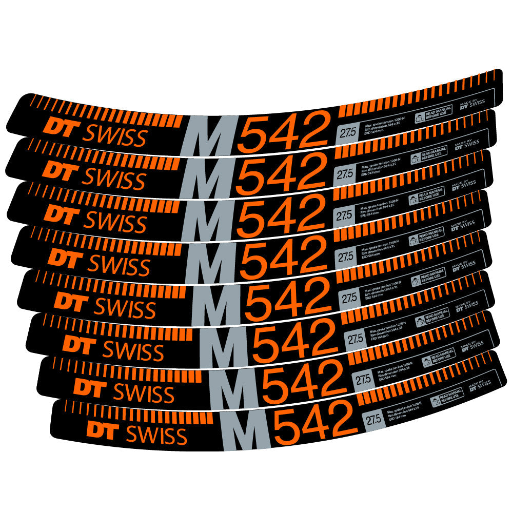 Stickers DT Swiss M542 compatibles Autocollants roues VTT 29"