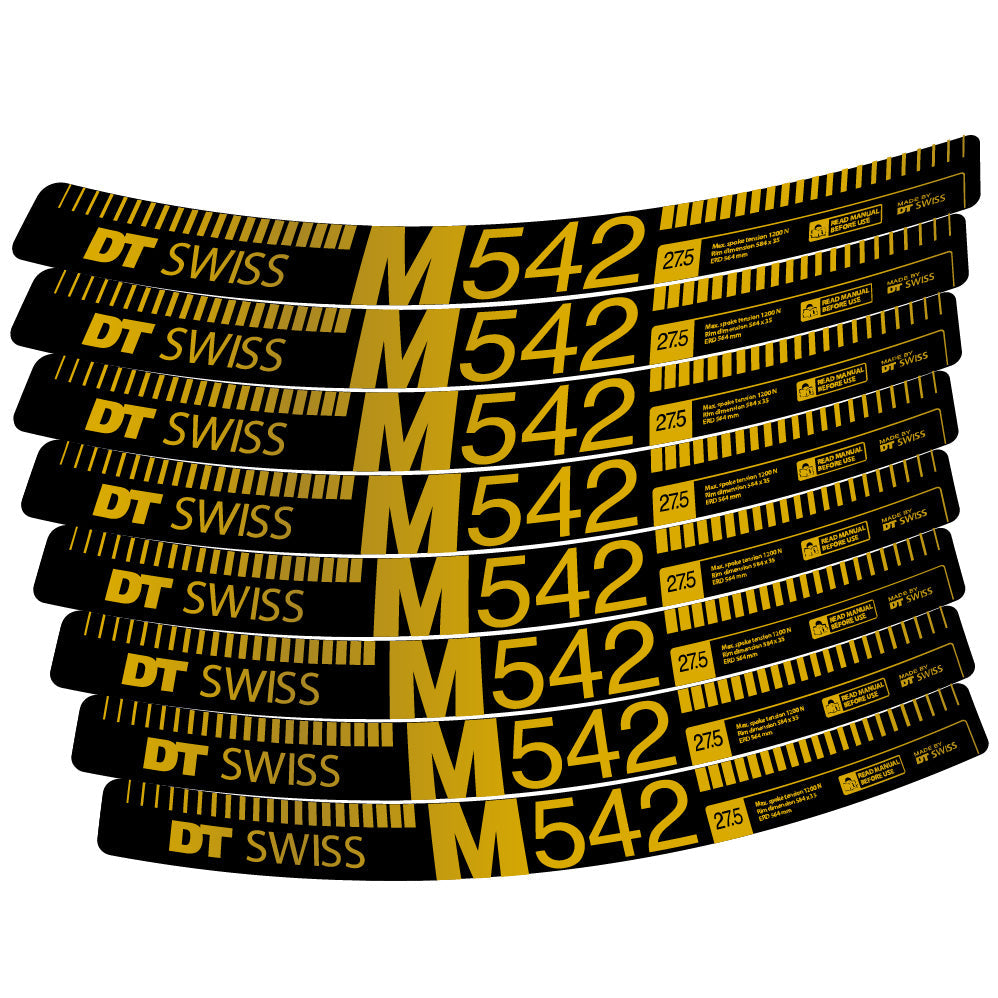 Stickers DT Swiss M542 compatibles Autocollants roues VTT 29"