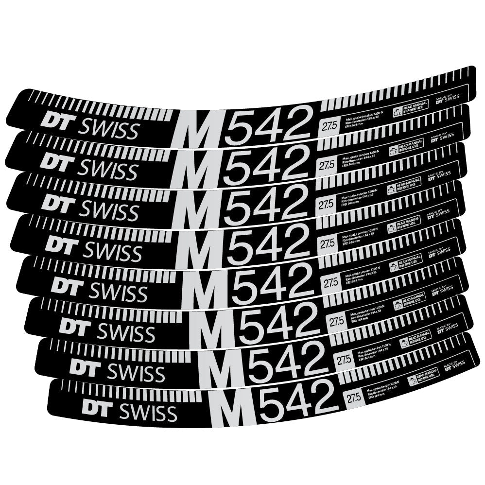 Stickers DT Swiss M542 compatibles Autocollants roues VTT 29"