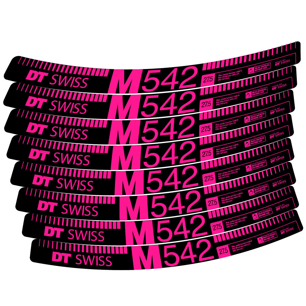 Stickers DT Swiss M542 compatibles Autocollants roues VTT 29"