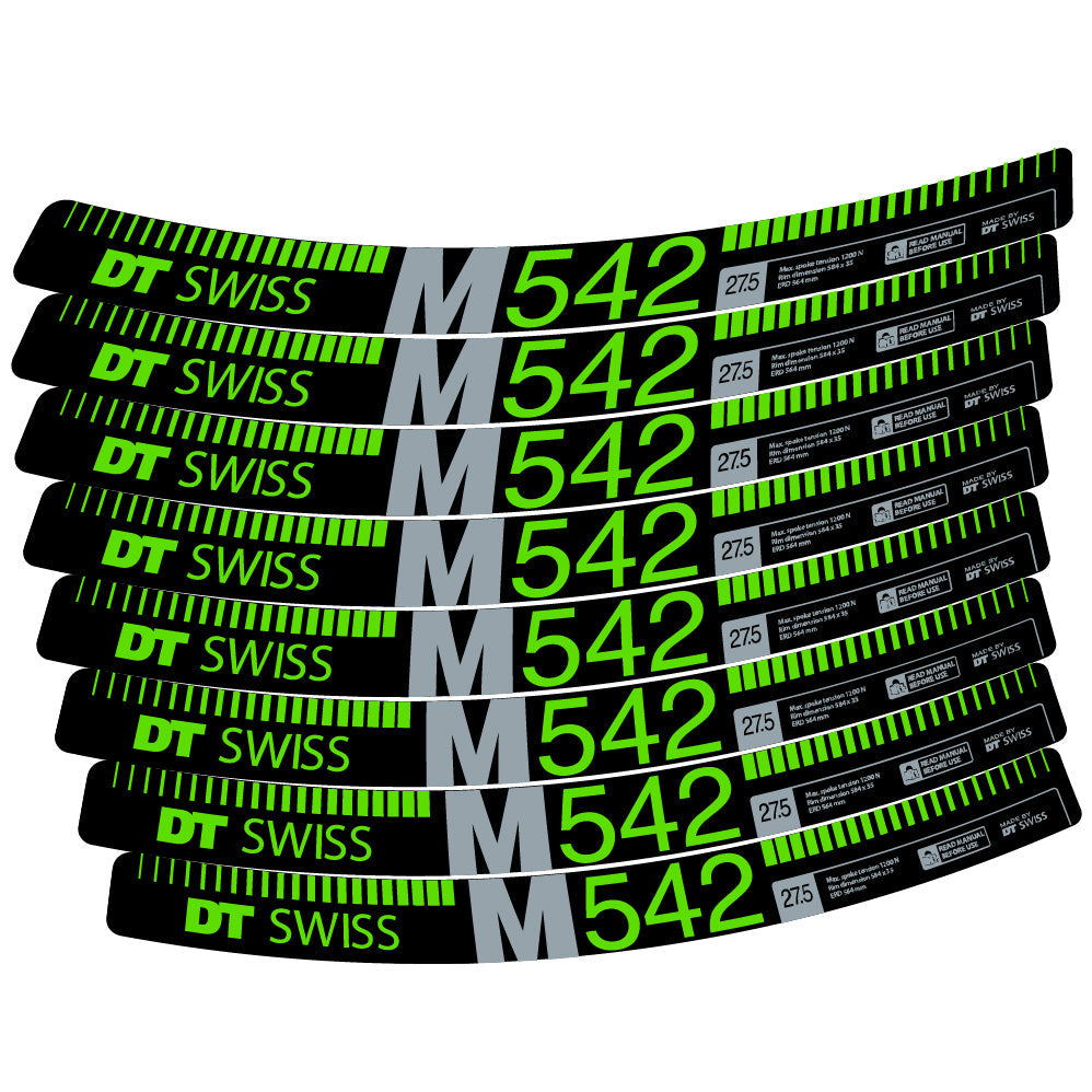 Stickers DT Swiss M542 compatibles Autocollants roues VTT 29"