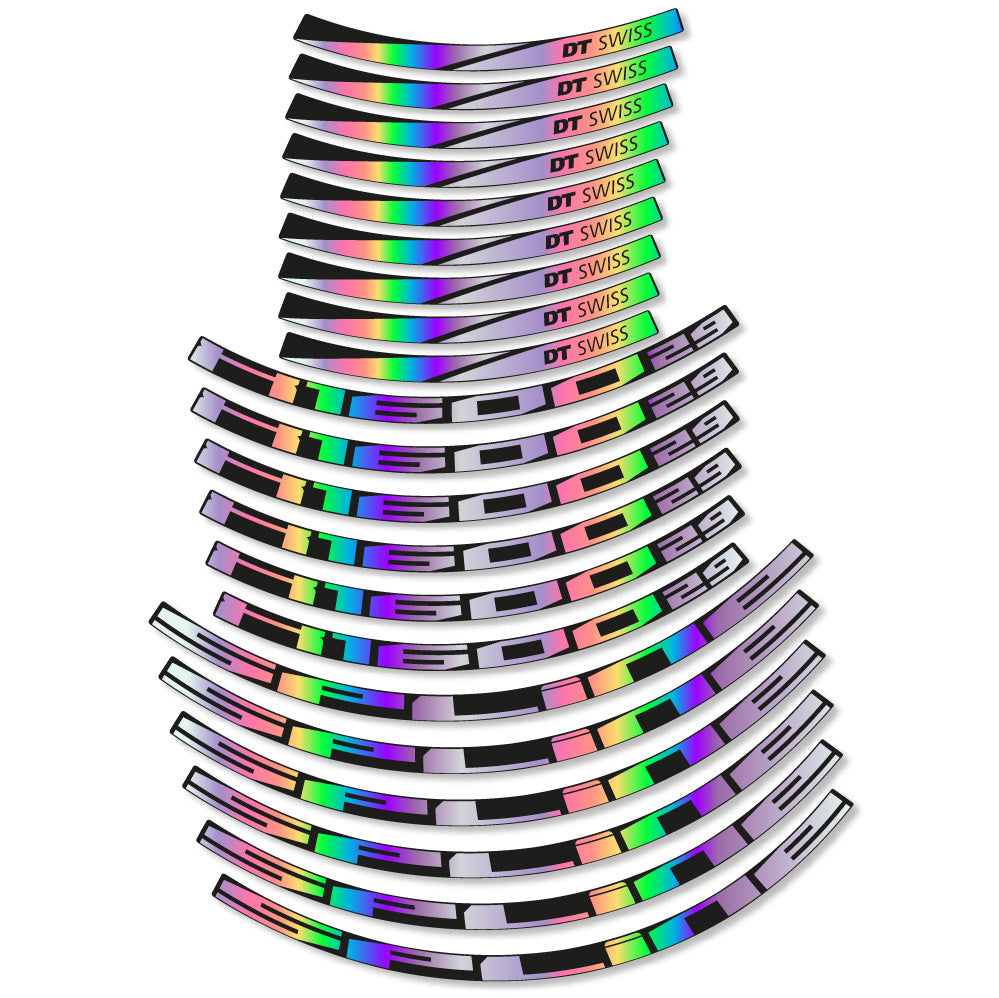 Stickers DT Swiss Spline X1600 compatibles Autocollants roues VTT 29"