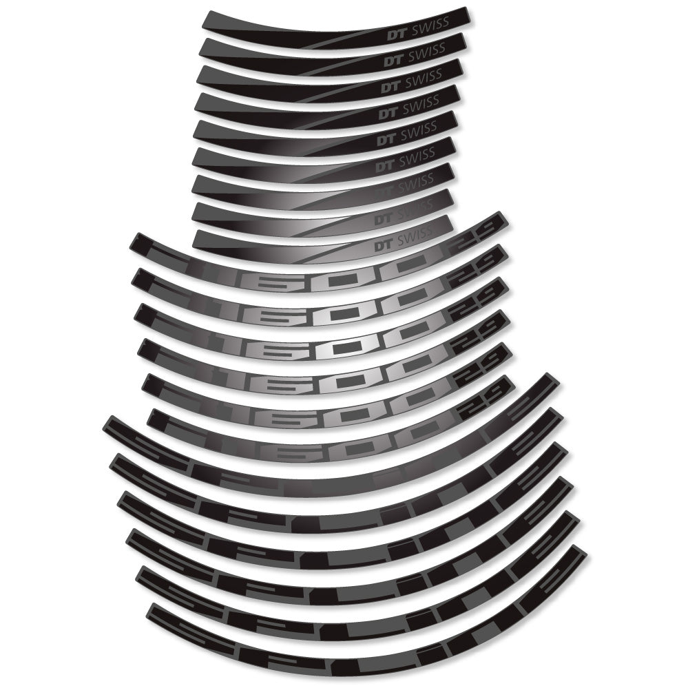 Stickers DT Swiss Spline X1600 compatibles Autocollants roues VTT 29"
