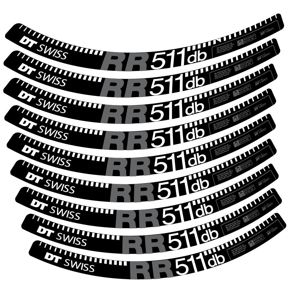 Stickers DT Swiss FR511 db compatibles - Autocollants roue vélo VTT