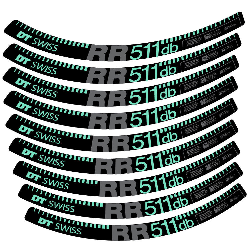 Stickers DT Swiss FR511 db compatibles Autocollants roues VTT 29"