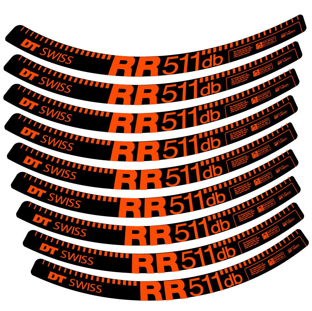 Stickers DT Swiss FR511 db compatibles - Autocollants roue vélo VTT