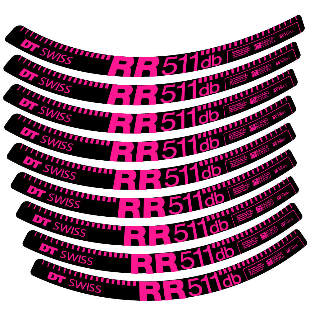 Stickers DT Swiss FR511 db compatibles - Autocollants roue vélo VTT