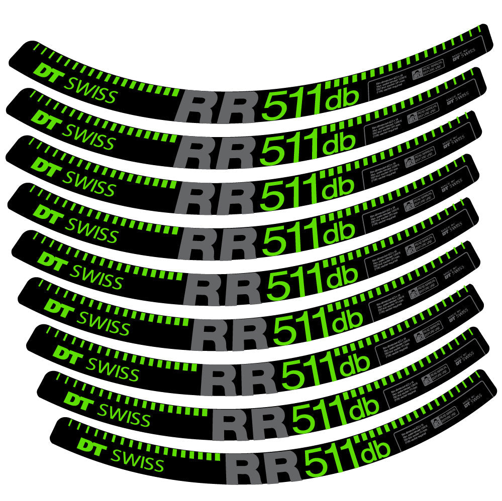 Stickers DT Swiss FR511 db compatibles Autocollants roues VTT 29"