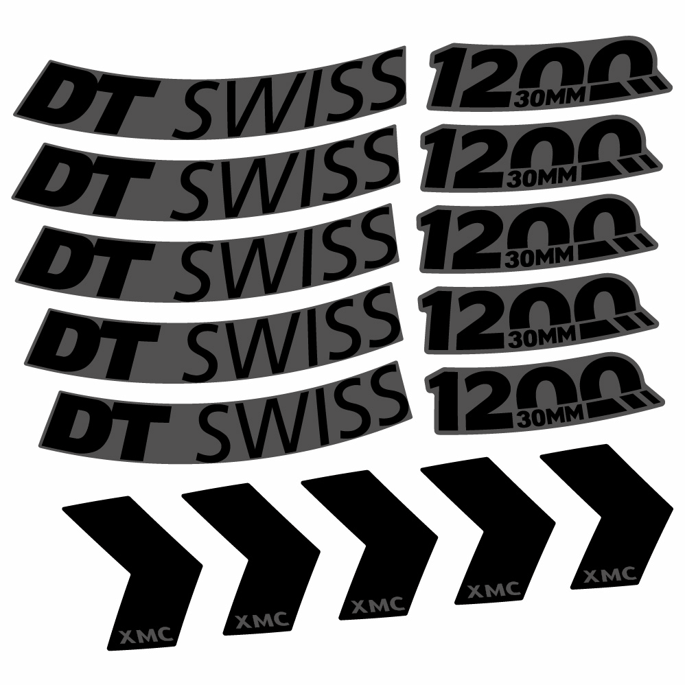 Stickers DT Swiss XMC 1200 Spine 30 compatibles Autocollants roues VTT 29"