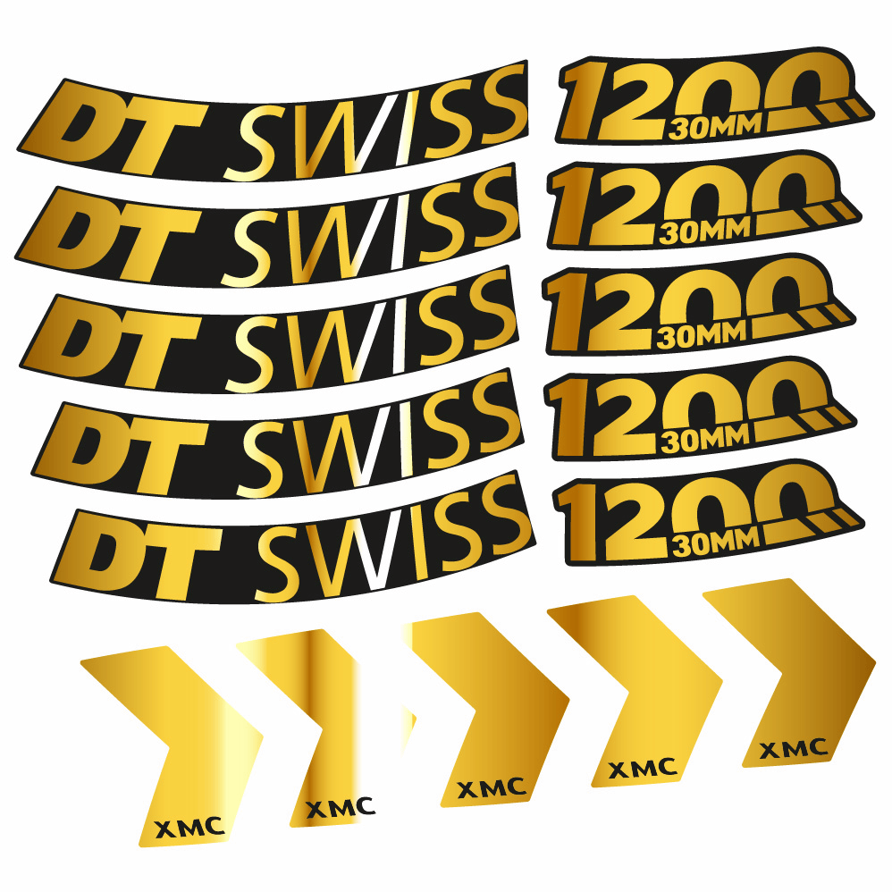 Stickers DT Swiss XMC 1200 Spine 30 compatibles Autocollants roues VTT 29"