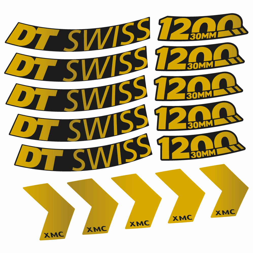 Stickers DT Swiss XMC 1200 Spine 30 compatibles Autocollants roues VTT 29"