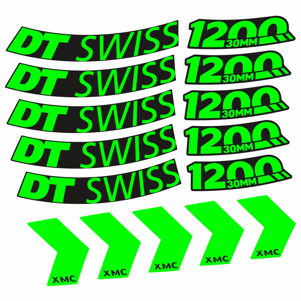 Stickers DT Swiss XMC 1200 Spine 30 compatibles Autocollants roues VTT 29"