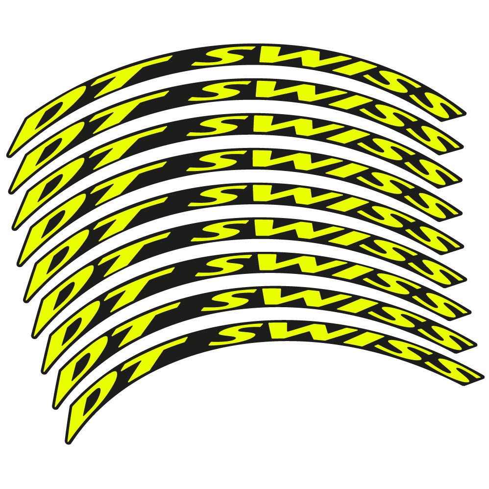 Stickers DT Swiss compatibles - Autocollants roue vélo VTT
