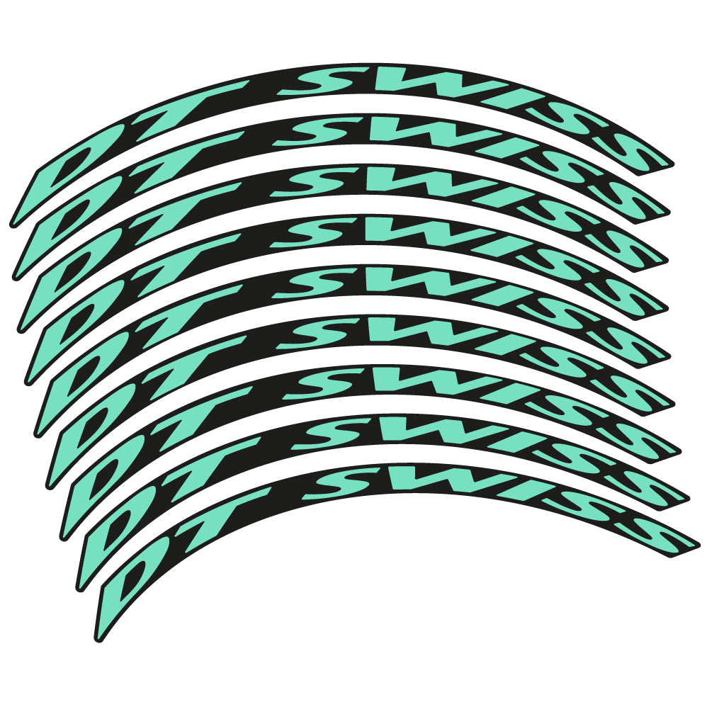 Stickers DT Swiss compatibles - Autocollants roue vélo VTT