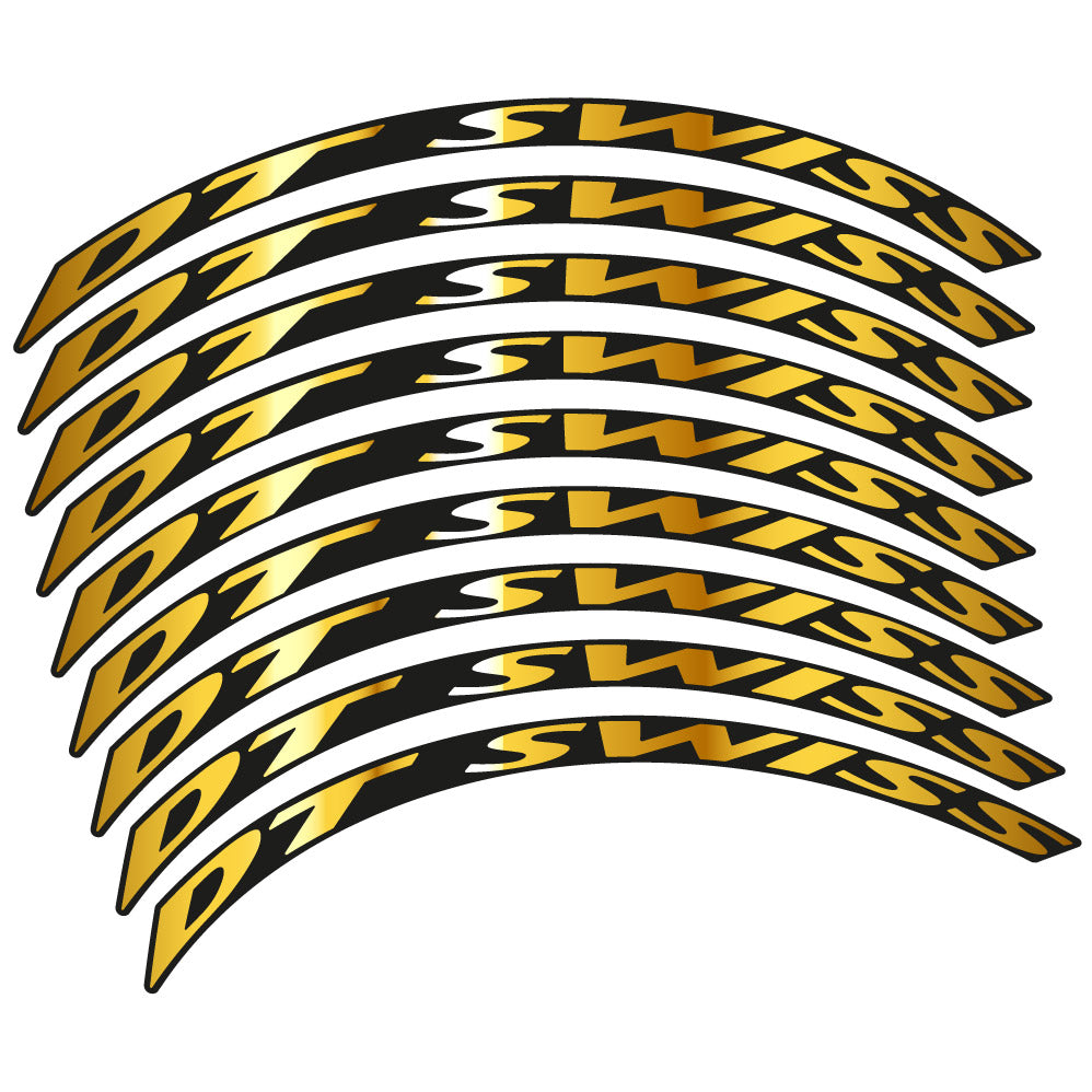 Stickers DT Swiss compatibles - Autocollants roue vélo VTT