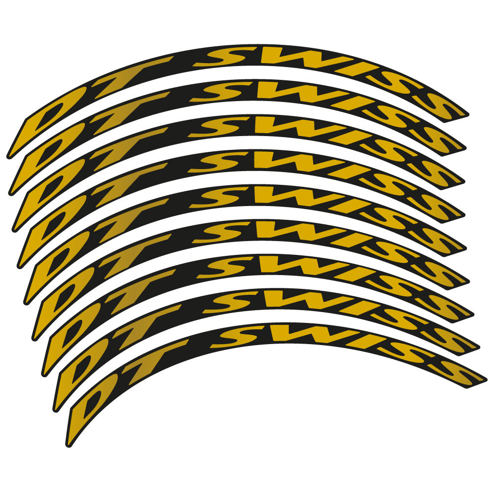 Stickers DT Swiss compatibles - Autocollants roue vélo VTT