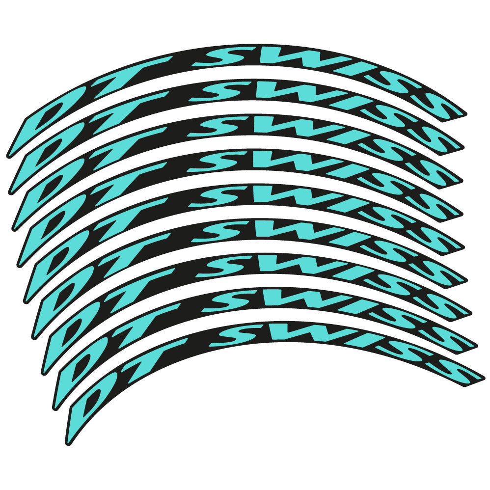 Stickers DT Swiss compatibles - Autocollants roue vélo VTT