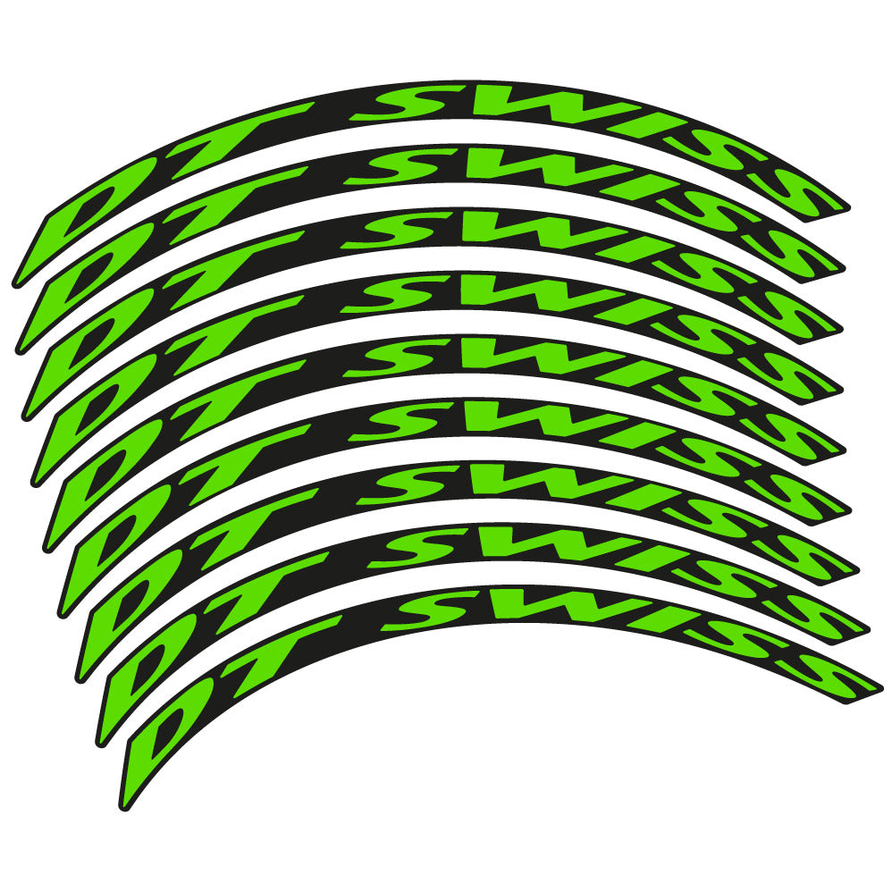 Stickers DT Swiss compatibles - Autocollants roue vélo VTT