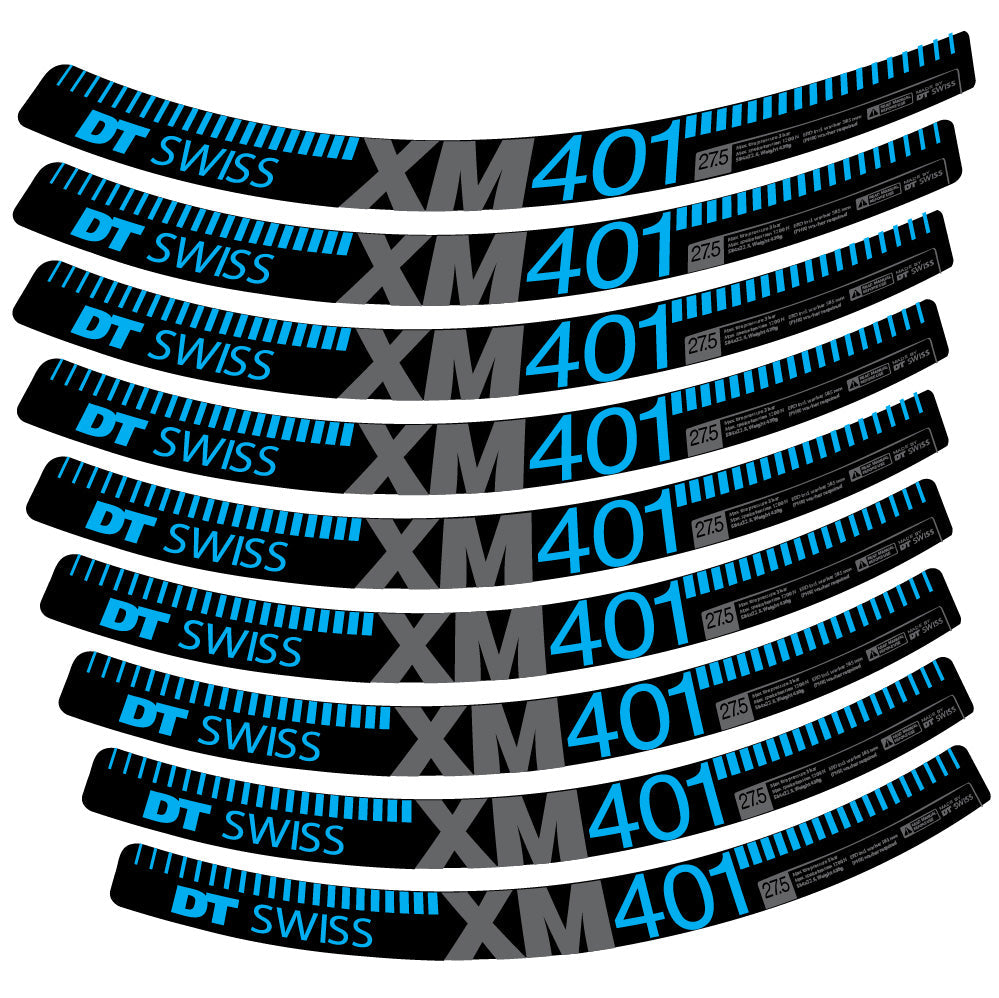Stickers DT Swiss XM401 compatibles Autocollants roues VTT 29"