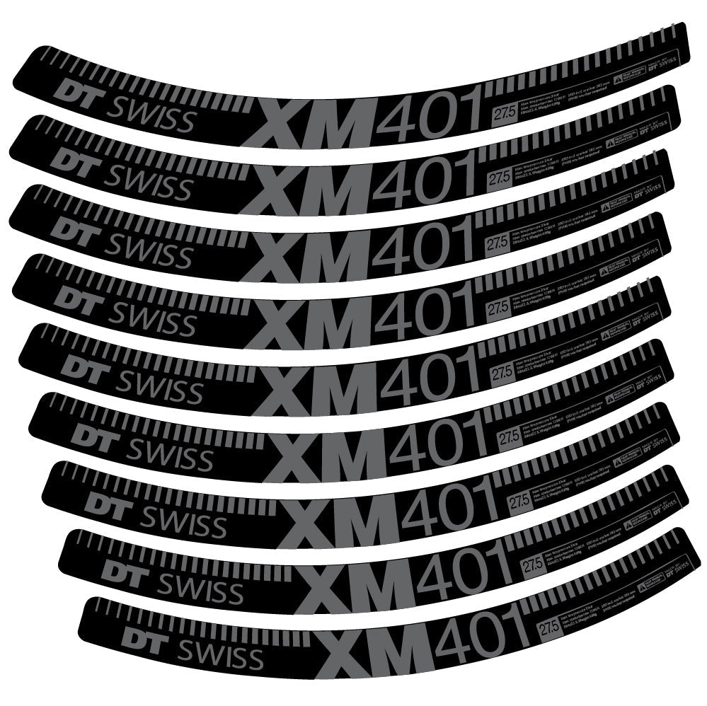 Stickers DT Swiss XM401 compatibles Autocollants roues VTT 29"