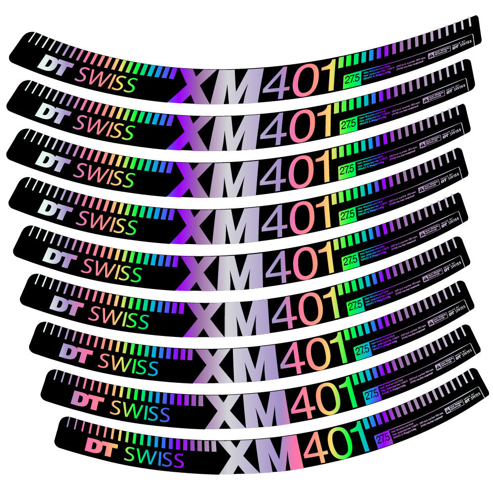 Stickers DT Swiss XM401 compatibles - Autocollants roue vélo VTT