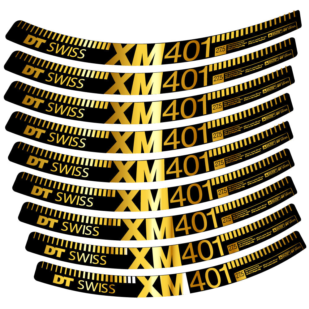 Stickers DT Swiss XM401 compatibles Autocollants roues VTT 29"
