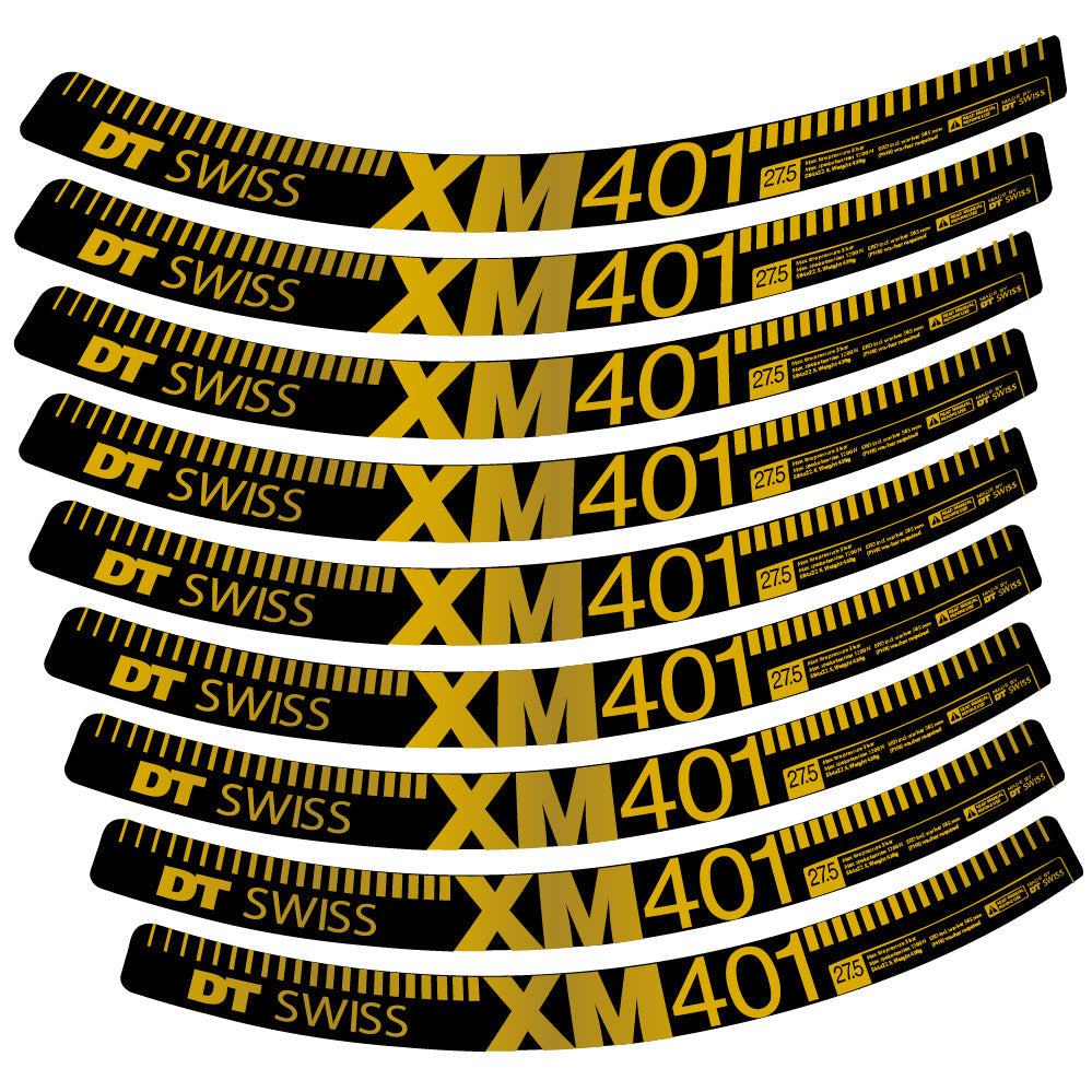 Stickers DT Swiss XM401 compatibles Autocollants roues VTT 29"