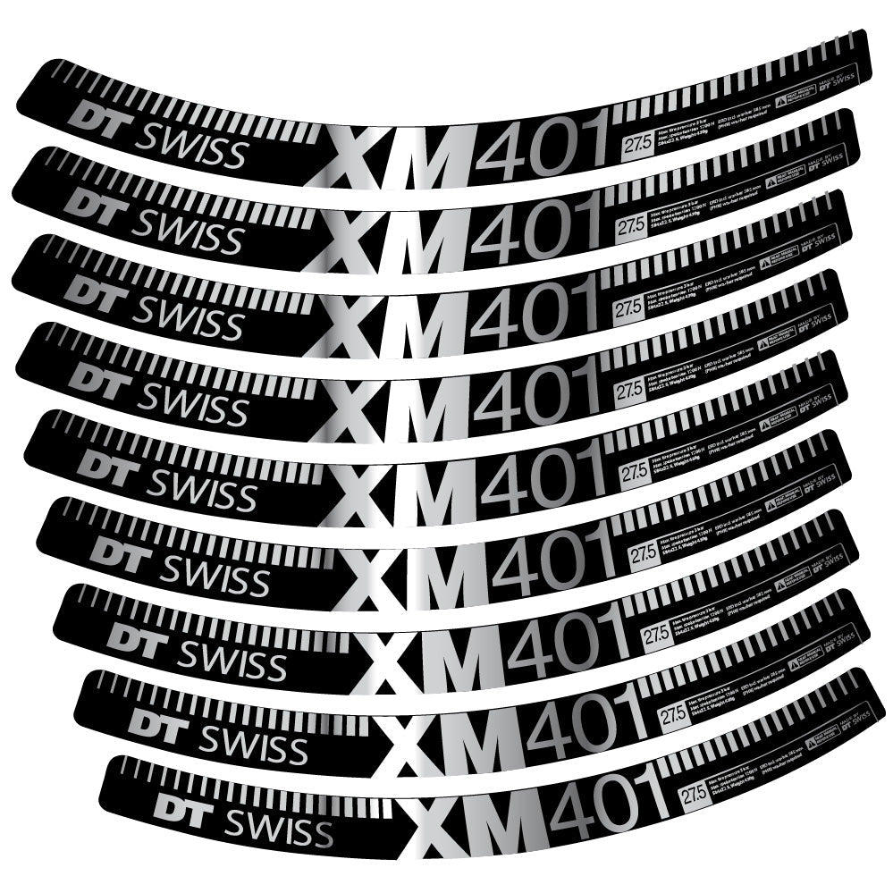 Stickers DT Swiss XM401 compatibles Autocollants roues VTT 29"