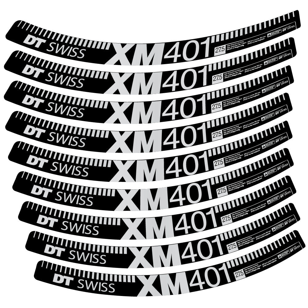 Stickers DT Swiss XM401 compatibles Autocollants roues VTT 29"