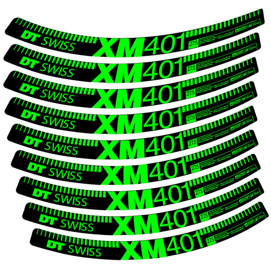 Stickers DT Swiss XM401 compatibles Autocollants roues VTT 29"