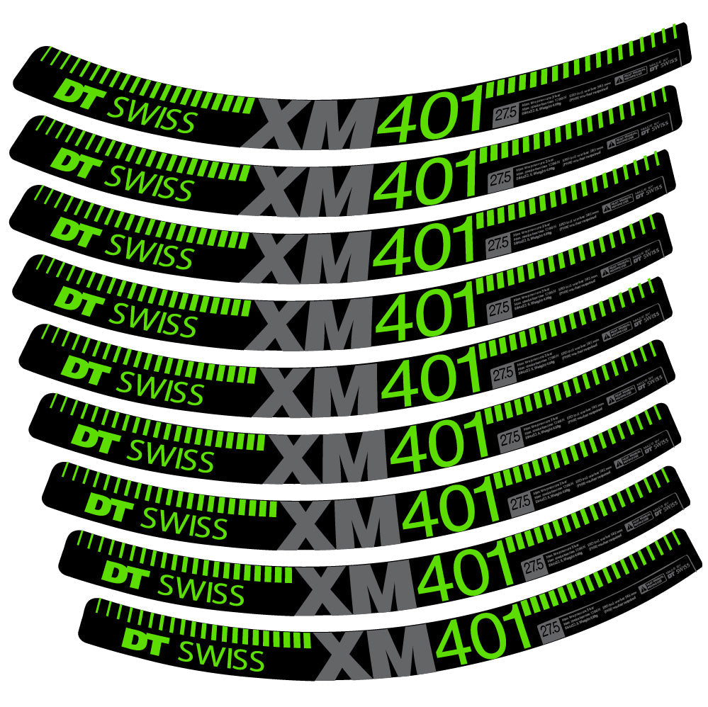 Stickers DT Swiss XM401 compatibles Autocollants roues VTT 29"