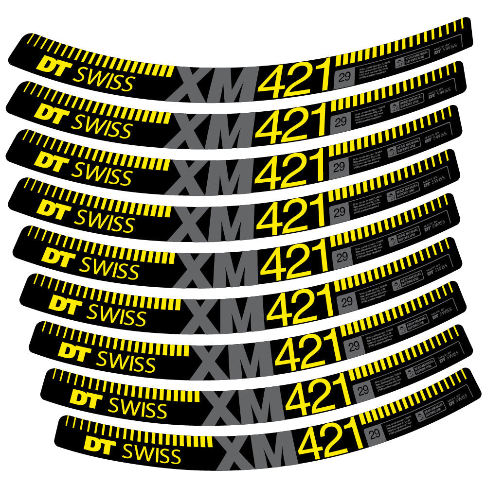 Stickers DT Swiss XM421 compatibles Autocollants roues VTT 29"