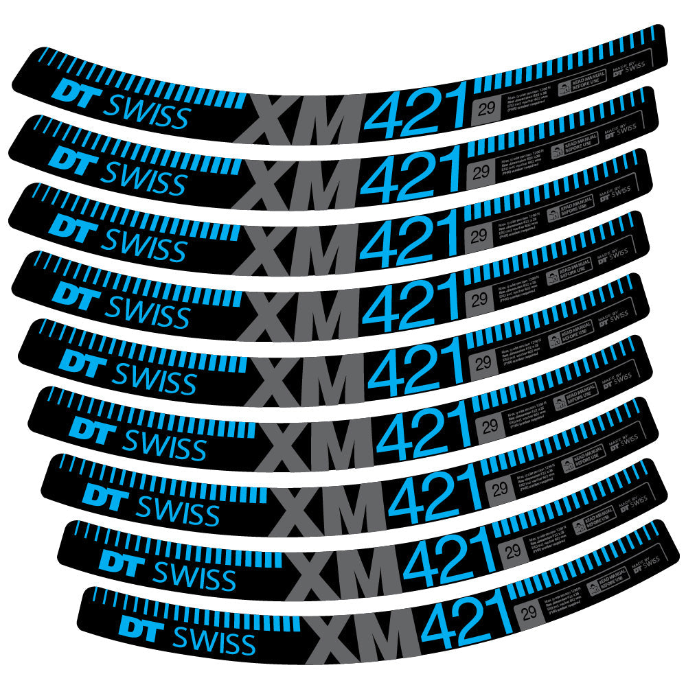 Stickers DT Swiss XM421 compatibles Autocollants roues VTT 29"