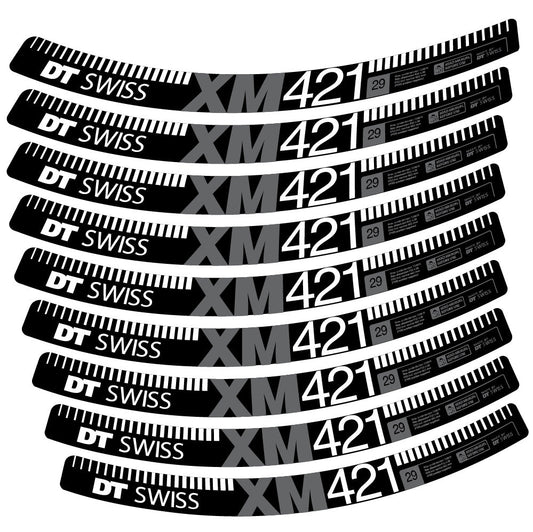 Stickers DT Swiss XM421 compatibles Autocollants roues VTT 29"